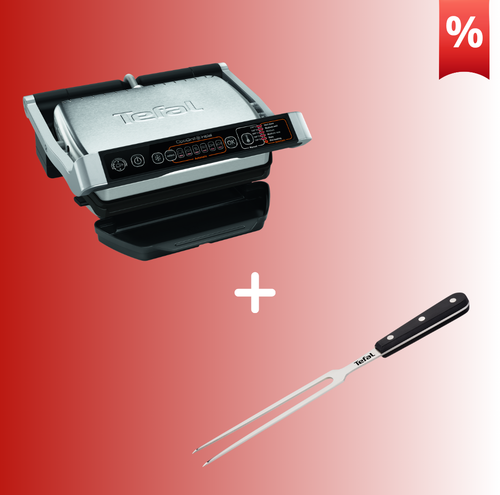 Combo Προσφορά | Tefal Optigrill Initial Τοστιέρα GC706D & Tefal Ice Force Πιρούνα 21εκ K2322014