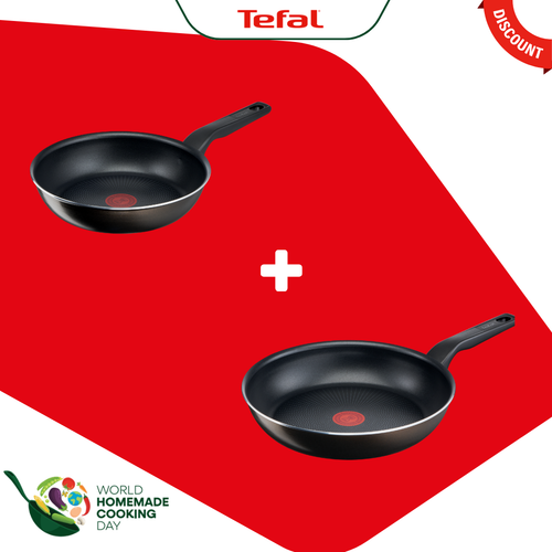 COMBO ΠΡΟΣΦΟΡΑ | Tefal XL Intense Αντικολλητικό τηγάνι 20εκ C38402 & Tefal XL Intense Αντικολλητικό Τηγάνι 28εκ C38406