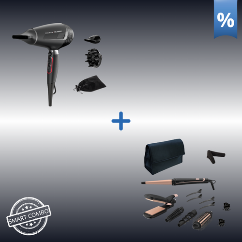 SELF-CARE SET | Rowenta x KARL LAGERFELD K/Pro Stylist Σεσουάρ Μαλλιών CV888L & Rowenta Infinite Looks 14-σε-1 Multi-Styler CF4231