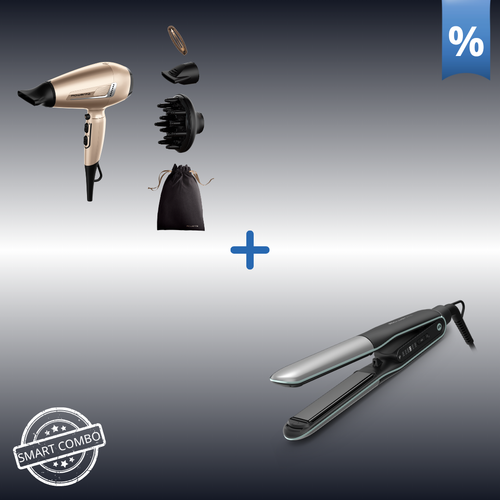 SELF-CARE SET | Rowenta Pro Expert Σεσουάρ μαλλιών CV8861 & Rowenta ThermoStyle Ισιωτική Μαλλιών SF7120