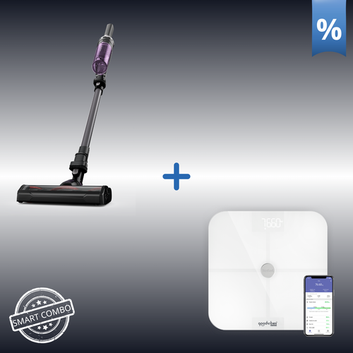 Combo Προσφορά | Rowenta X-Nano Επαναφορτιζόμενη Σκούπα Stick RH1128 & Tefal GoodVibes Sport Ζυγός μπάνιου BM9640