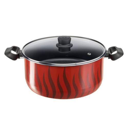 Tefal Tempo Flame Αντικολλητική Κατσαρόλα 30εκ C30454