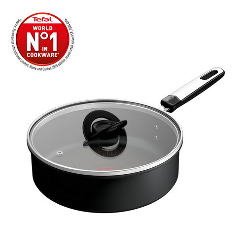 Tefal Excellence Αντικολλητικό βαθύ Τηγάνι Σωτέζα 24εκ με καπάκι G32032