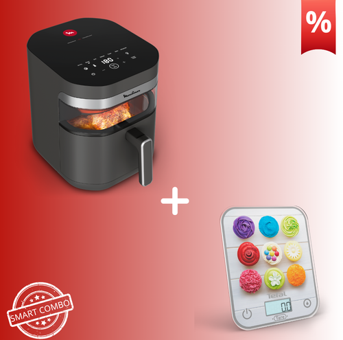 Combo Προσφορά | Moulinex Easy Fry Infrared Φριτέζα Αέρος EZ832H & Tefal Optiss Ζυγαριά Κουζίνας BC50D4