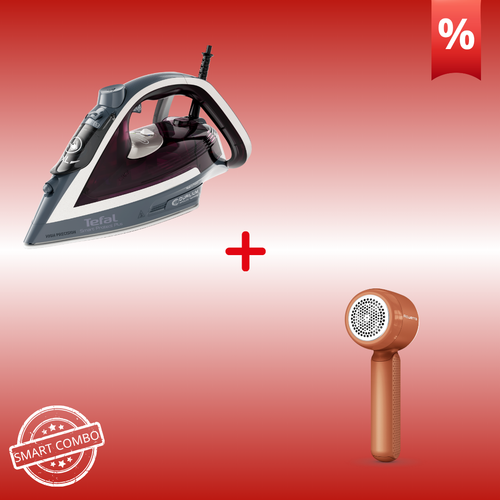 HOME CARE SET | Tefal Smart Protect PLus Σίδερο Ατμού FV6870 & Rowenta Easy Care Επαναφορτιζόμενος Αποχνουδωτής JA8001